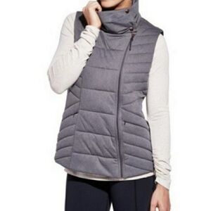 Calia By Carrie Underwood Women’s Astronomic Zip High Quilt Vest, Gray, XS